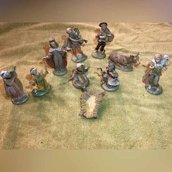 Vintage Fontanini Italy 4” Nativity Lot of 10 pieces - Picture 1 of 16